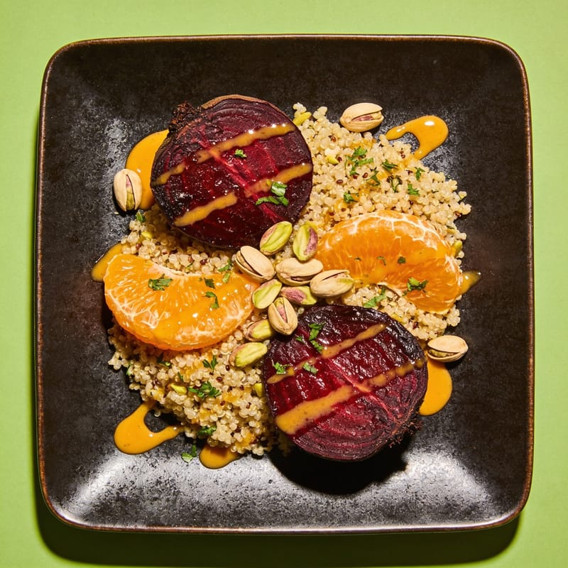 Beet, Citrus & Quinoa Salad with Pistachios