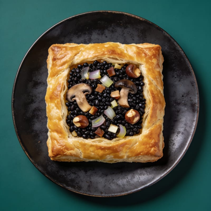 Mushroom & Black Lentil Wellington