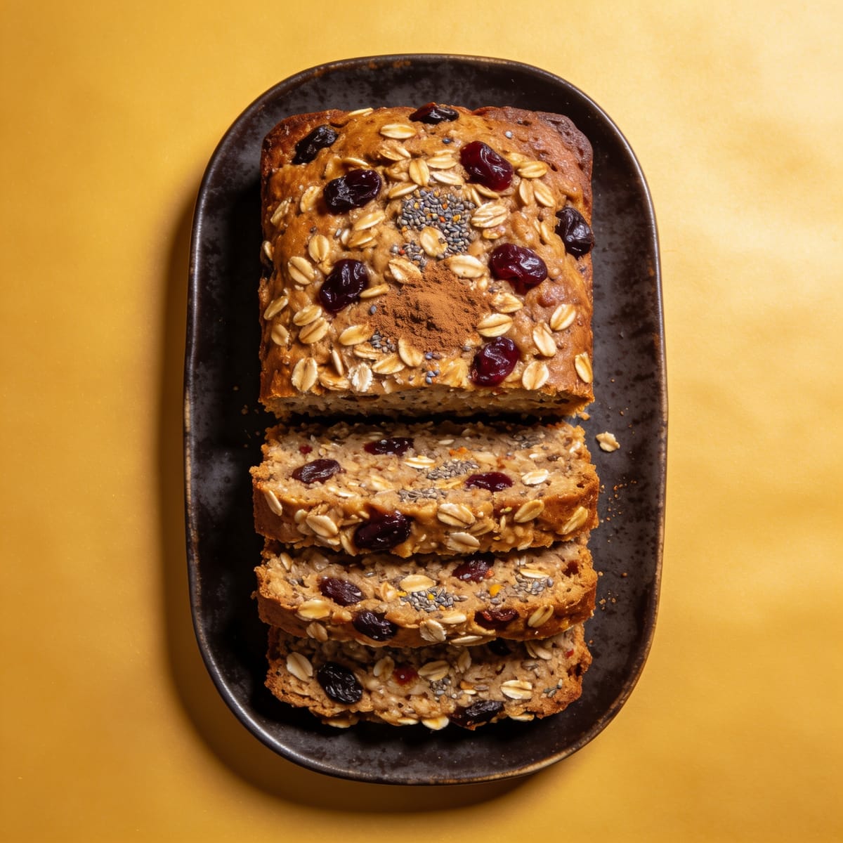 Cinnamon Raisin Baked Oatmeal Slices