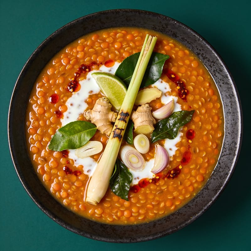 Coconut Lime Lentil Soup