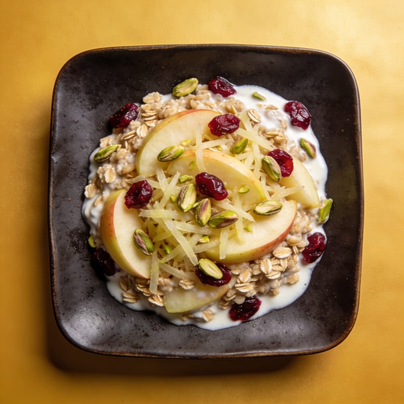 Cranberry Pistachio Bircher Muesli