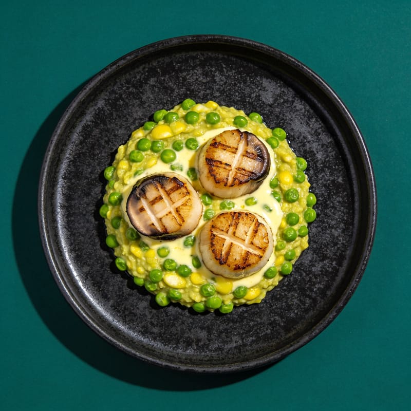 King Oyster 'Scallops' in Garlic Butter