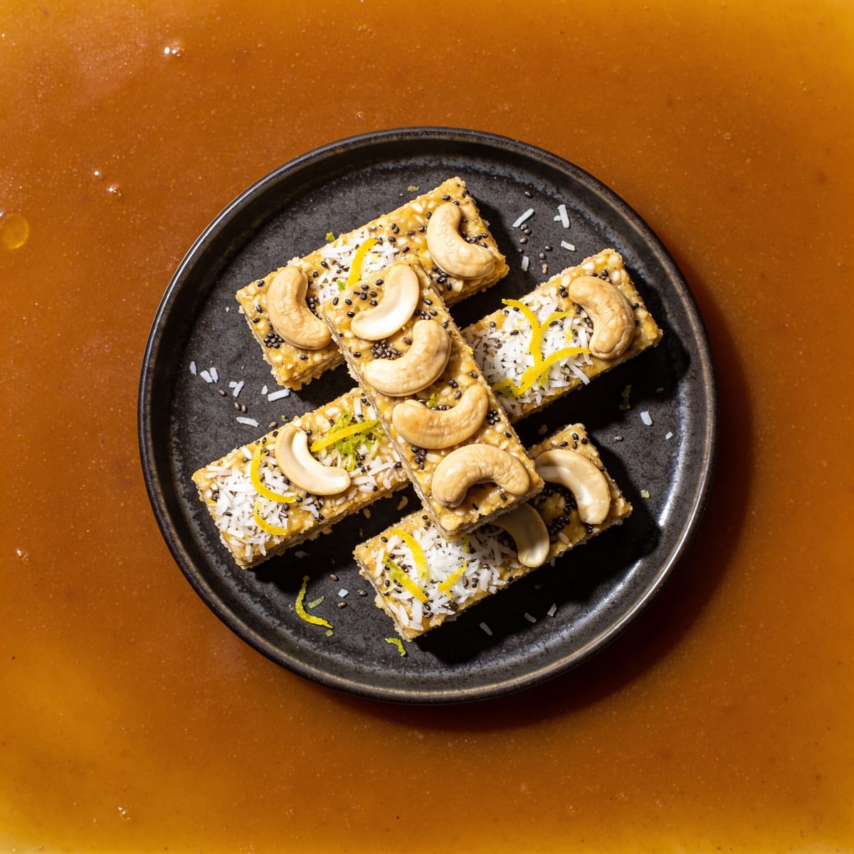 Lemon Coconut Cashew Bars