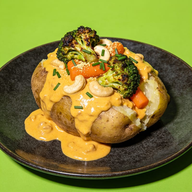 Loaded Broccoli Cheddar Baked Potato