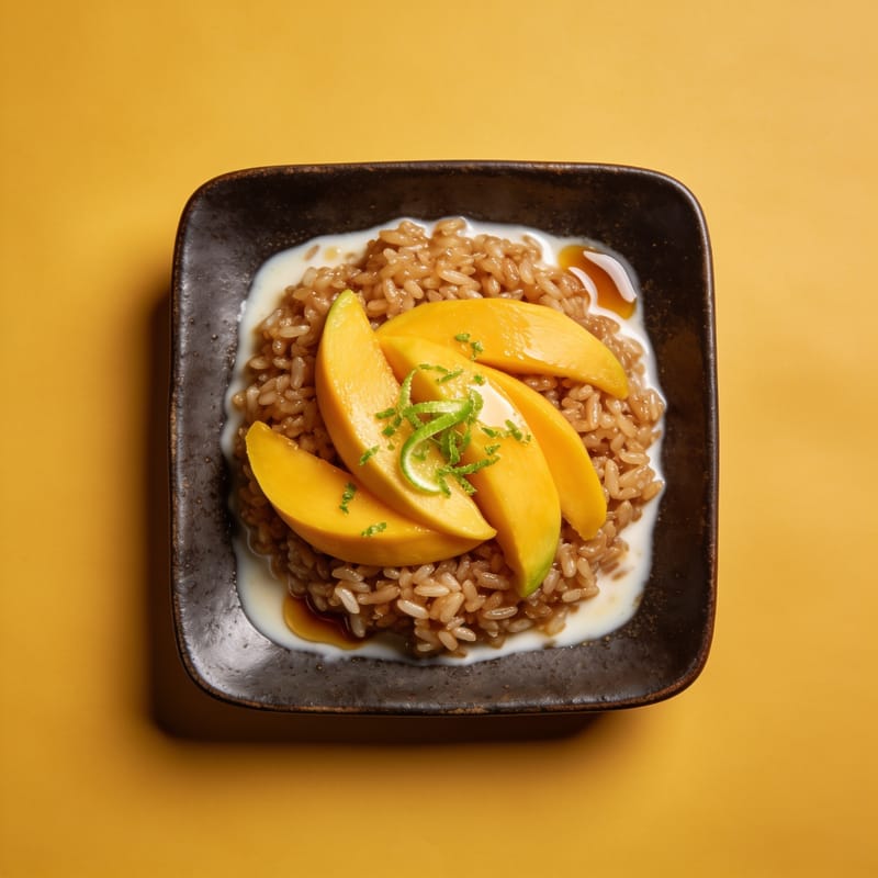 Mango Coconut Breakfast Sticky Rice