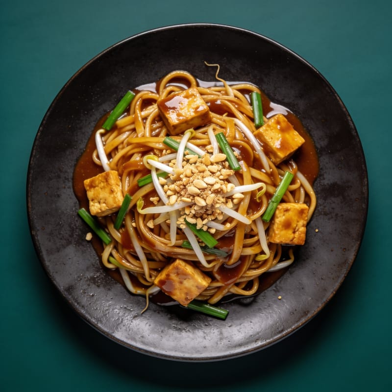 Tamarind Pad Thai with Tofu