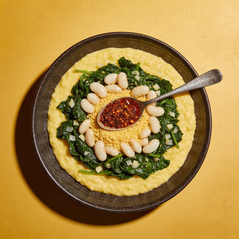 Creamy Polenta Breakfast Skillet