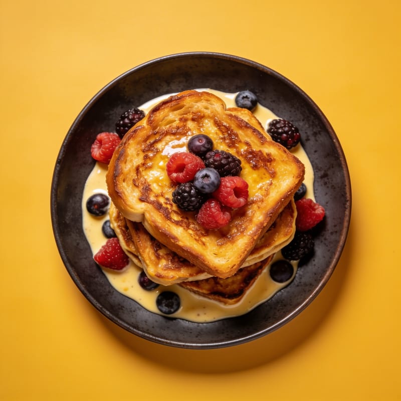 Chickpea Custard French Toast