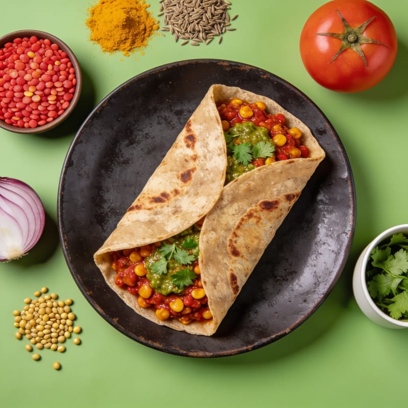 Crispy Dosa-Style Dal Wrap