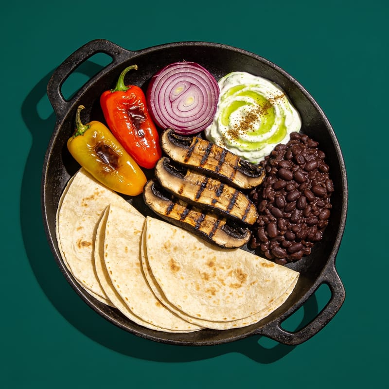 Sizzling Mushroom & Pepper Fajitas