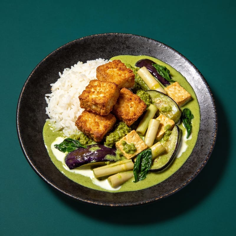 Thai Green Curry with Crispy Tofu