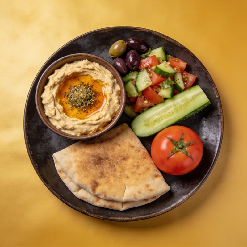 Za'atar Hummus Breakfast Plate